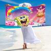 SquarePants Print Beach Towel, Large Soft Quick Dry Towel for Beach Camping Swimming