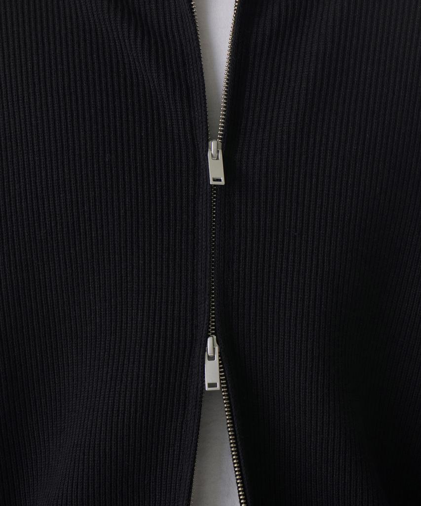 Musinsa Standard Cotton Collared Knit Zip-Up [Black]