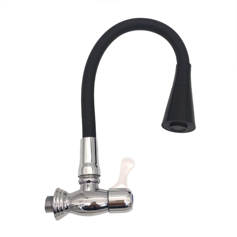 Sink Faucet 360Degree Rotatable Universal Kitchen Faucet 2 Outlet Modes Silicone Faucet In-Wall Faucets