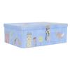 Square Tinplate Storage Box Large Capacity Storage Box With Lock  For Home Kitchen