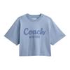 SS24 Letter Print Short Sleeve T-Shirt Women Tops Blue CP778-BLU