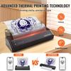 Tattoo Transfer Stencil Printer, Wireless Bluetooth Tattoo Stencil Printer Machine with 10Pcs Transfer Paper and Cloth Bag, Portable Tattoo Printer