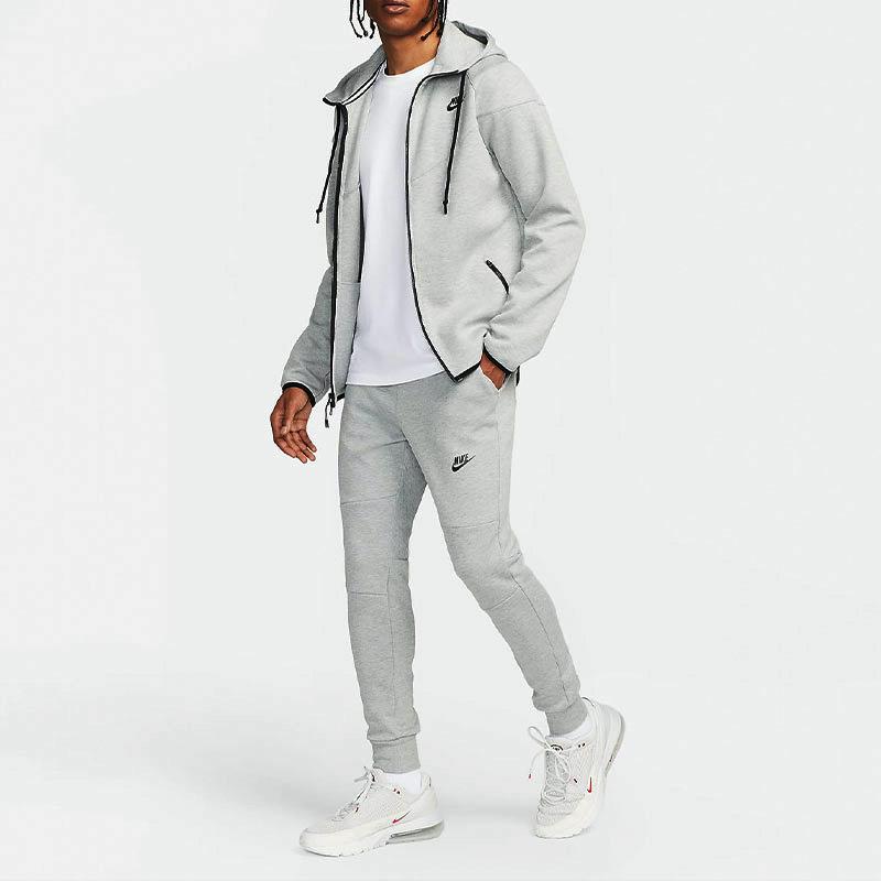 Nike Pánská mikina s kapucí na zip Tech Fleece OG Top Tmavě šedá FD0741-063
