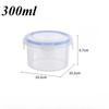 Plastic Refrigerator Storage Boxes with Airtight Lids Fits Containers Suitable for Lunch Box, Bento Box, Fruits and Vegetables