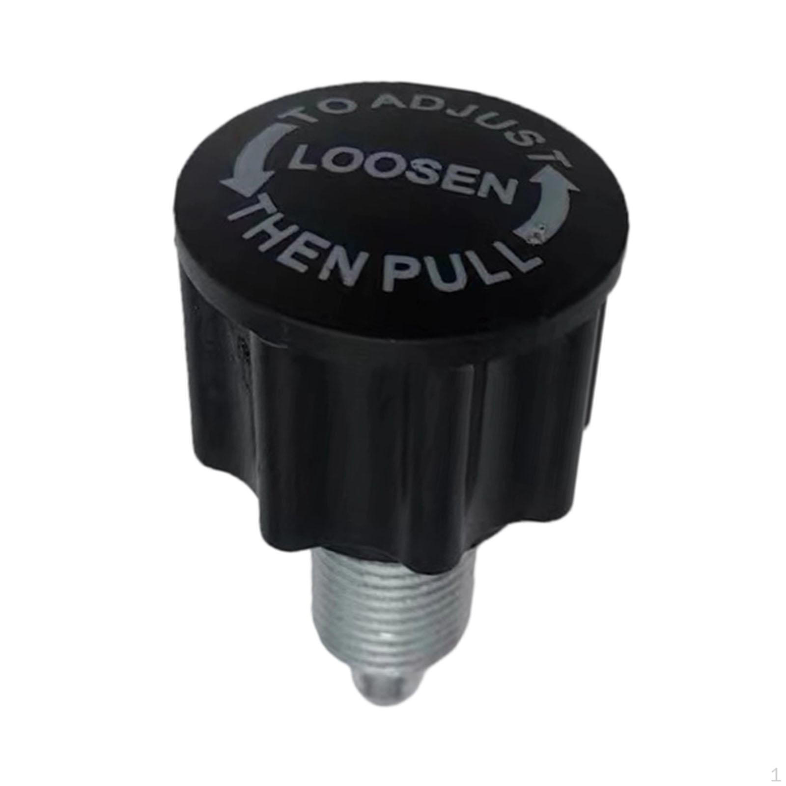 Фиксирующий штифт для велотренажера, пружинная ручка, регулировочный винт, 16 мм, тяговый, металлическая резьба для Black_Height 6.3cm