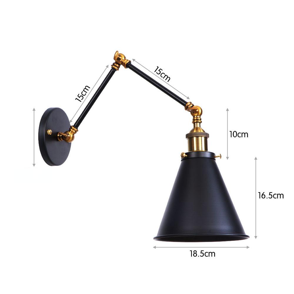 Artă Fier Americană Multi Festival OZN Bar Restaurant Negru Personalitate Simplu Decor Dormitor Lampă pentru Dormitor Aplicație de Perete