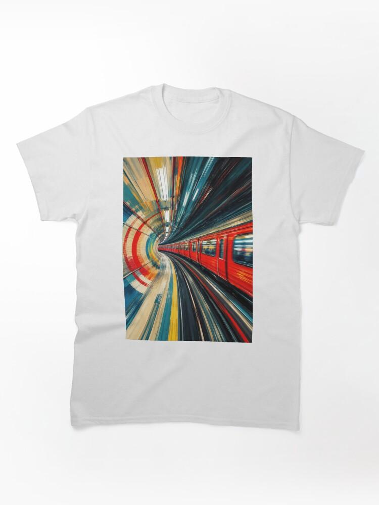 Metro Speeding Though: A London Subway Train #3 Classic T-Shirt