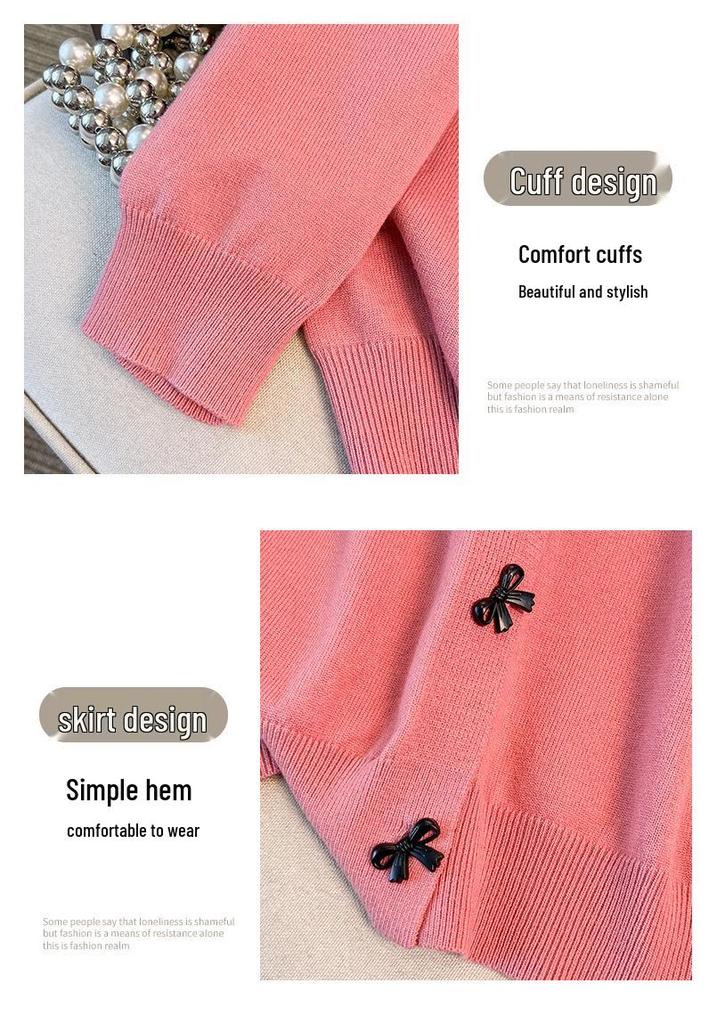Plus Size Women's Loose Knit Cardigan Sweater, Bust 150-160, Fits 200-350 lbs - Style 8506
