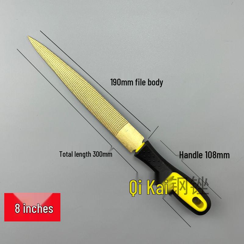 

Gold Wood Rasp File - Fine & Coarse Tooth Semicircular Woodworking Tool