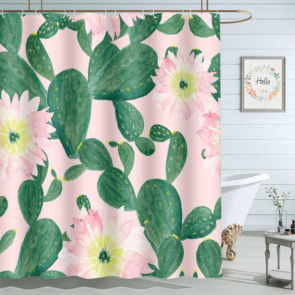 Colorful Circle Art Rainbow Shower Curtains Bathroom Curtain Waterproof with Hooks 72x72 Inch for Men Women Boys Girls