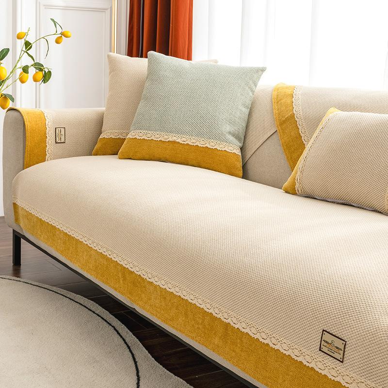 Bawełna i Len Bawełna i Len Poduszki na Sofę, Pokrowce na Sofę, Ręczniki na Oparcie Antypoślizgowe, Poduszki na Siedzisko, Tkaniny na Pokrowce na Sofę