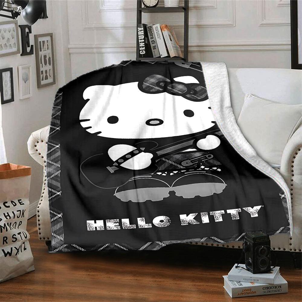 1pc Hello Kitty Soft Flannel All-Season Throw for Home, Office, Outdoor UseDurable Comfort  100568