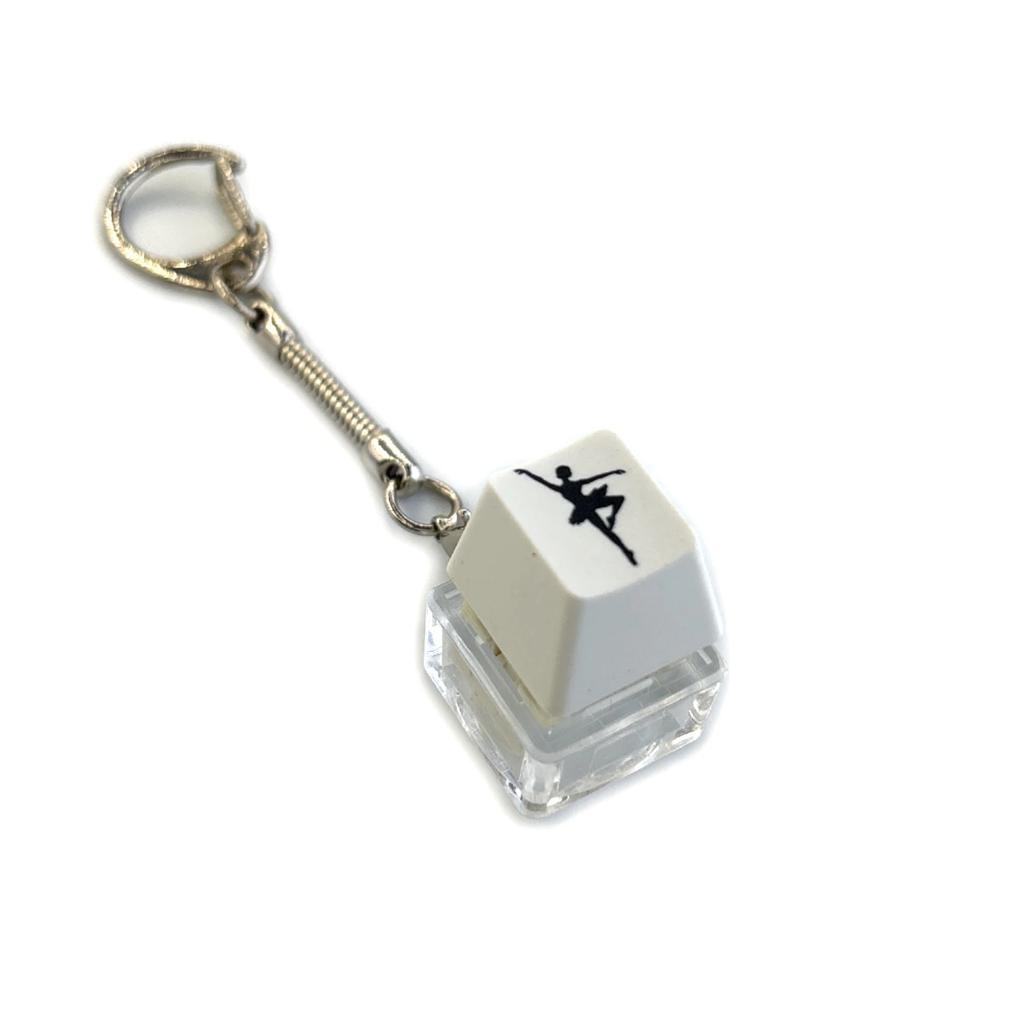 Decompression Keychain Mechanical Keyboard Button Keyring Fingertip Key Cap Pendant Antistress Toy