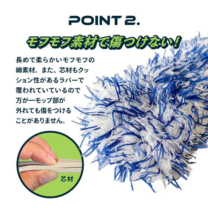 Pikastick Car Wash Car Wash Wheel Brush Sponge, Brush, (Blue)