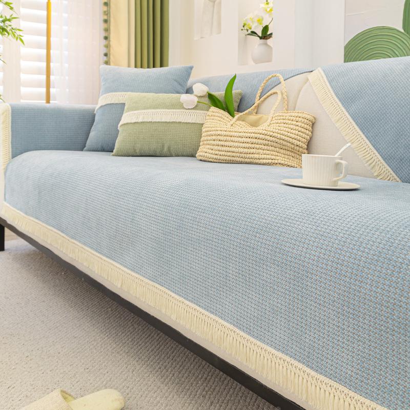 Chenille Sofa Cushion Four Seasons Universal Non-Slip Cushion New Fresh Sofa Cover Anti-Scratching Cover Cloth