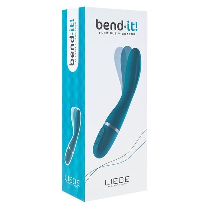 Bend-It Memory Foam Vibrator Blue