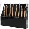 Tweezers Storage Box 8 Holes Holder Lash Tweezers Storage for Eyelash Extensions Eyelash Professional(Black,Only the Box)