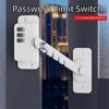 Self-Adhesive Window Safety Lock Punch-Free Anti-Pinch Coded Lock System Rust-Proof Strong Fixation Child Protection Lock