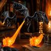Decorazione Fiamma di Drago Statua Drago Volante 3D Scaffale Regalo Unico di Natale Compleanno Per Amanti dei Draghi Uso Domestico