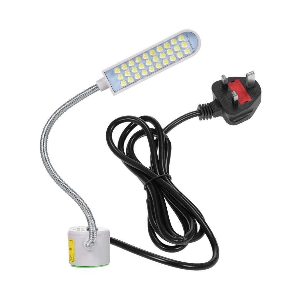 1PCS 30LEDs Máquina de Costura Lâmpada Base Magnética LED Luminária Flexível Tubo Dobrável para