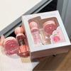 2pcs Lip Gloss and Lip Mask Set Moisturizing Lips Moisturizing Peach-flavored Makeup Set
