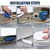 Rubber Toilet Flange Gasket Toilet Flange Seal Toilet Repositioning for Simple Repositioning & Effective Odor Control