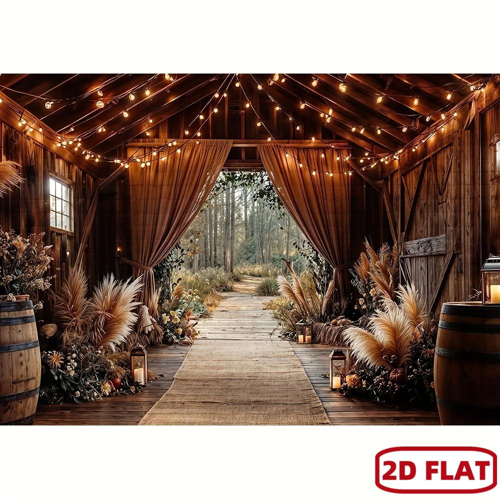 1Pcs Rustic Barn Door Farmhouse Wedding Decoration Background Rustic Backdrop Decorations For Photo Studio Photo Booth Party