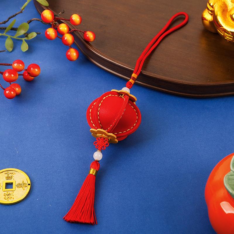 Creative DIY Kit: Handmade New Year Blessings Bag - Festive Ornaments & Keychain