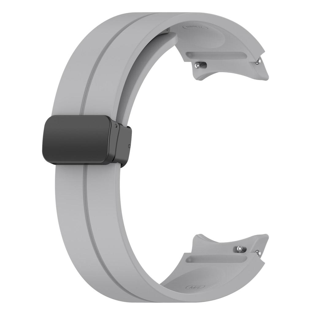 Silicone Strap with Folding Magnetic Buckle for Samsung Watch 4/5/6/Pro - In Stock