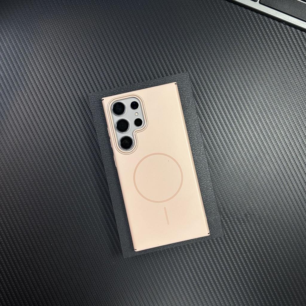Geeignet für Samsung Galaxy S25ultra Feiner Magnetischer Saugring Handyhülle Matte Hautgefühl Schlicht Sturzsicher S24 Ultradünn