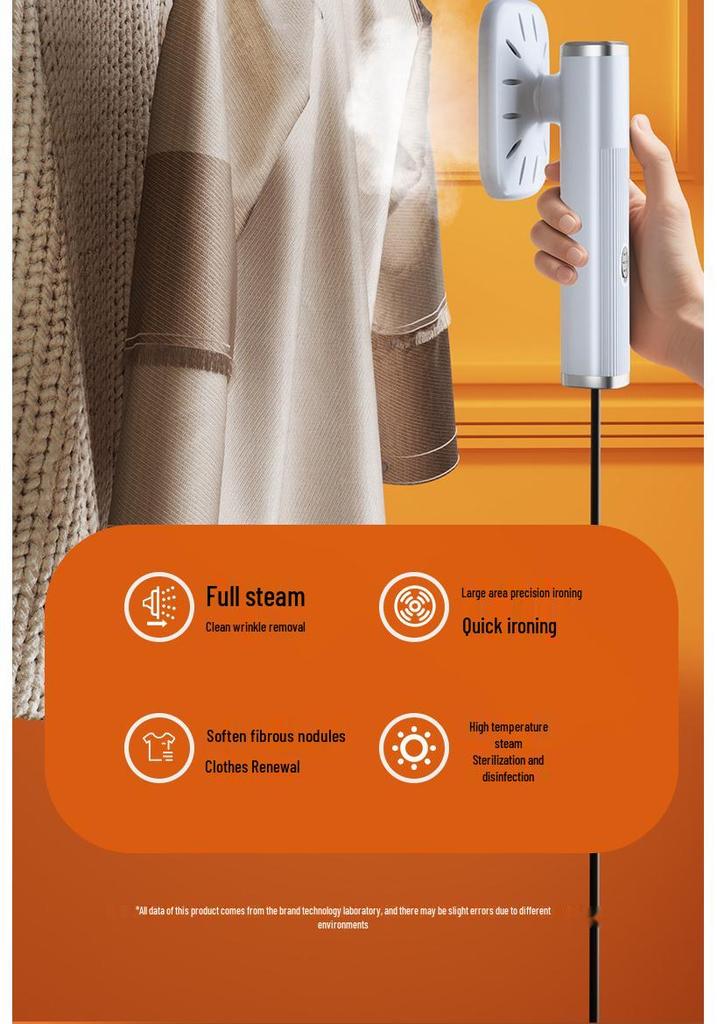 Portable USB Handheld Garment Steamer and Iron for Home and Travel Use
