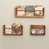 Creative Solid Wood Wall Bookshelf Free Punch Shelf Picture Bookshelf Children's Bedroom Living Room Wall Bookshelf