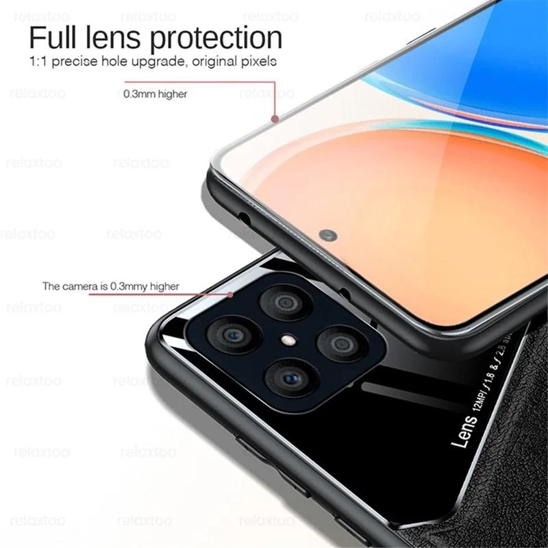 Car Magnetic Leather Phone Case for Honor X7C X7A X7B X8A X8B X9A X9B X6 X7 X8 X9 4G 5G TPU+PC Shockproof Protector Armor Cover