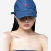 BAEKRO BLUE DENIM LOGO CAP