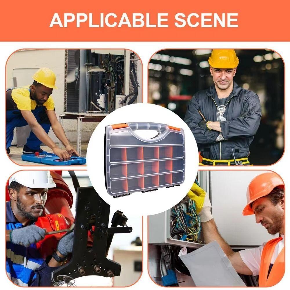 Screwdriver Screw Storage Box Metal Parts Auto Repair Tool Box Versatile Parts Box