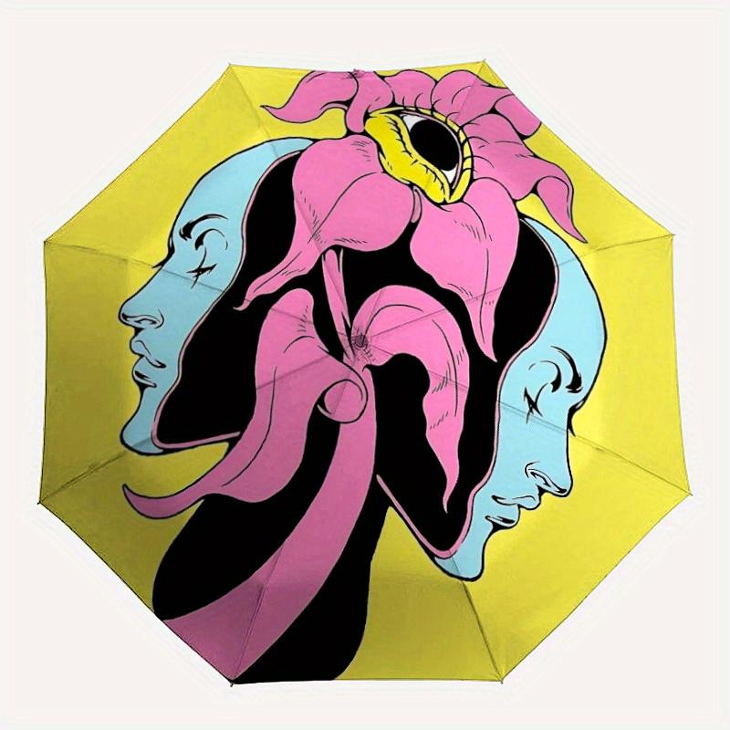 

1pc Flower Headband Automatic Open/close, All-Season Portable Folding Umbrella for Friends, Travel, Everyday, Events yy250812159