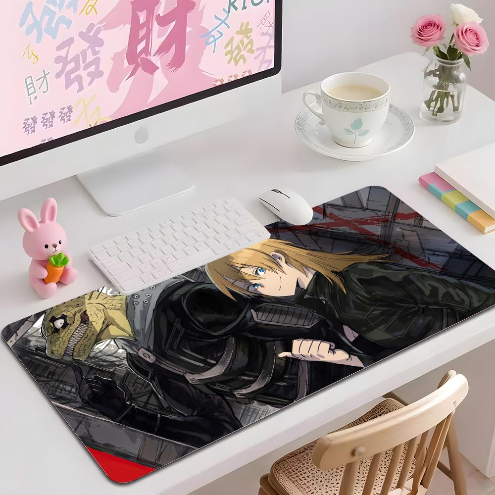 Tapis de Souris Anime Doroderodo Plusieurs Tailles Carré Large Tapis de Bureau Ordinateur Jeu Table Caoutchouc Antidérapant Tapis de Souris
