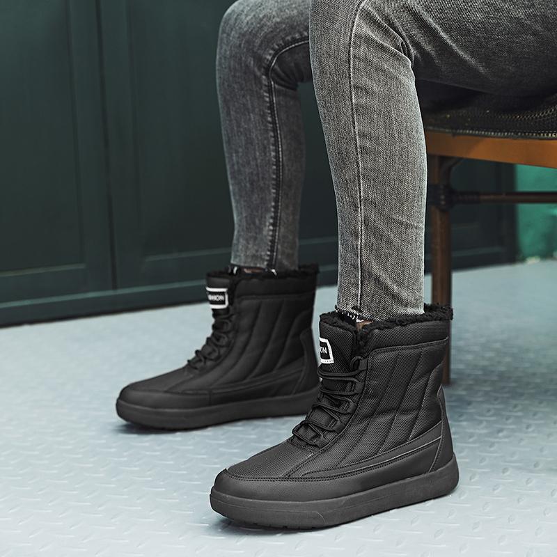 Staubdichte wasserdichte Damen-Schneestiefel, rutschfeste High-Top-Stiefel, Damen-Baumwoll-Stiefeletten, Herren-Winter-Schneestiefel