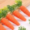 4pcs Miniature Size Easter Decoration Artificial Carrot Decorative Piece Tray Decoration Cute Style Simulation Design Home Decor