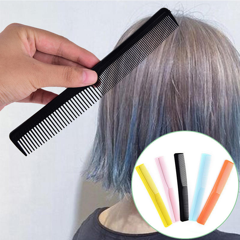 5X Salon Anti Static Hairdressing Hair Cutting Plastic Comb Fine Tooth Comb Tool