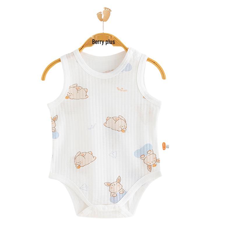

Babyprints Baby Sleeveless Cotton Bodysuit Romper 73cm