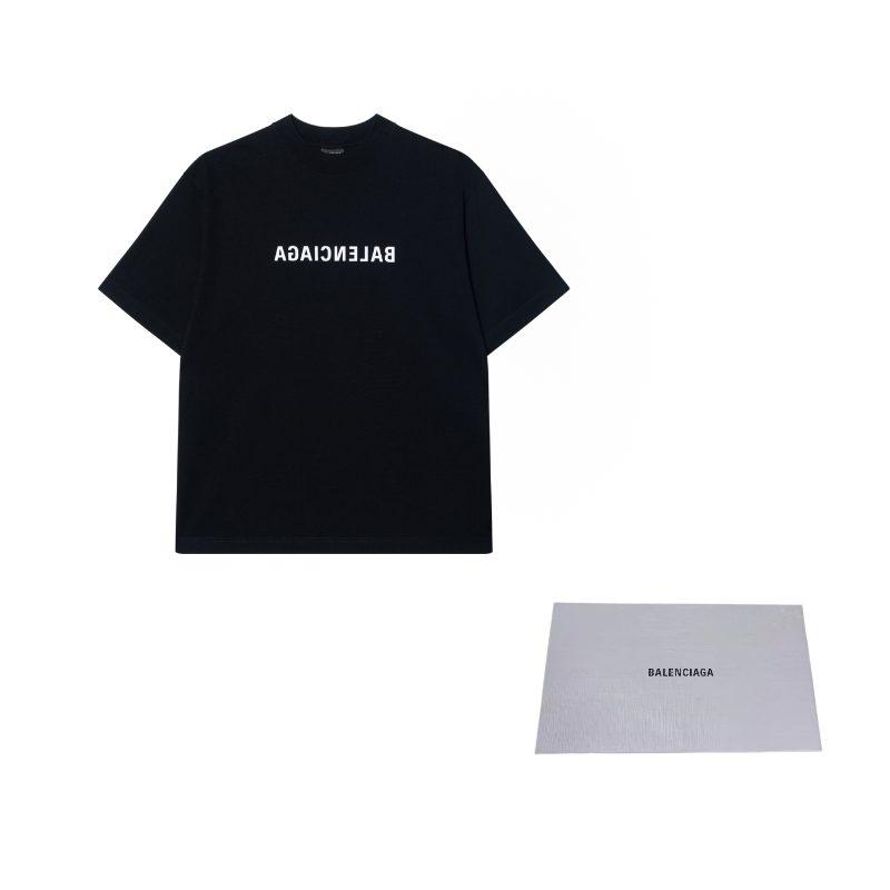 Balenciaga SS22 T Shirt Loose Fit Unisex Black 612966TNVR21070