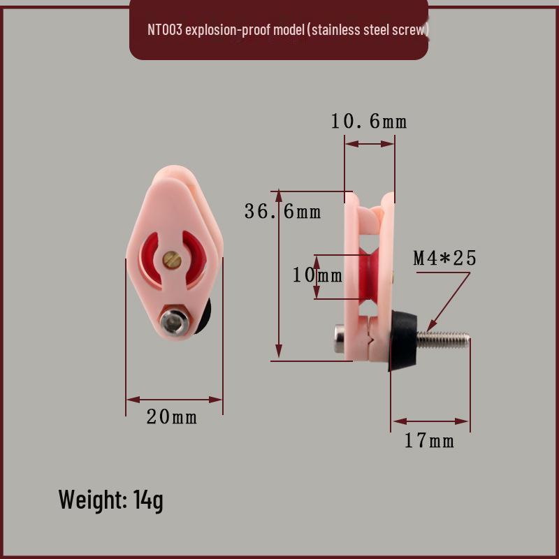 Anti-Jump Guide Wheel for Textile Machinery: Let-Off Wheel & Ceramic Wire Clamp for Enameled Wire