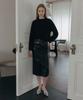 Illoje Long Hair Soft Sweater (Black)