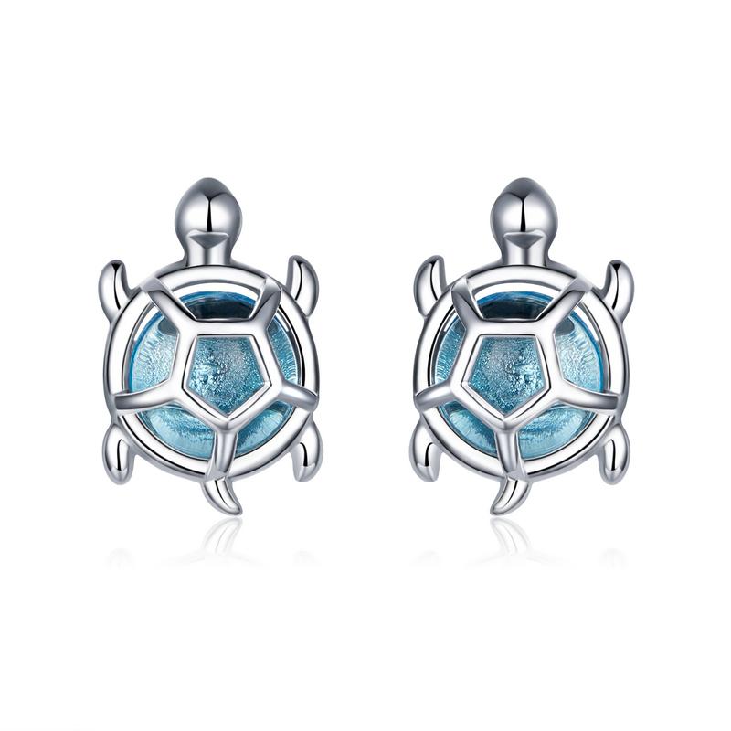 WOSTU 925 Sterling Silber Mini Blume Schmetterling Vogel Biene Steckerohrringe Regenbogen Mondstein Kätzchen Ohrstecker Mädchen Party Schmuck