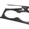 For Mercedes Benz GLK X204 2008-2015 Car Carbon Texture Center Console Gear Shift Panel Water Cup Holder Cover Protective Trim