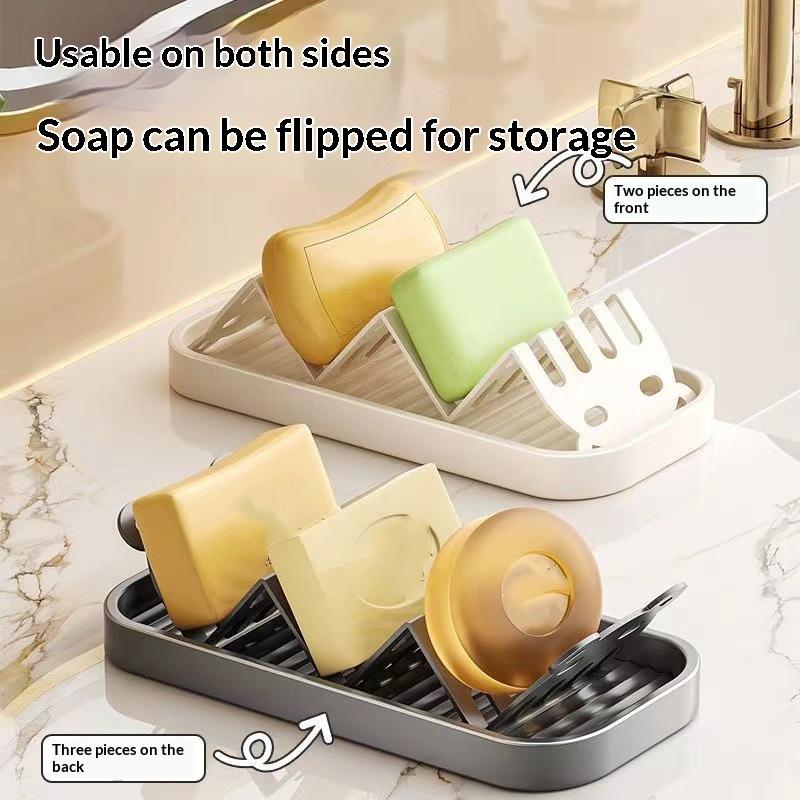 New Stainless Steel Soap Dish Self Draining With Tray Bar Soap Holder For Shower Sink Kitchen Bathroom Soap Dish With Drainage