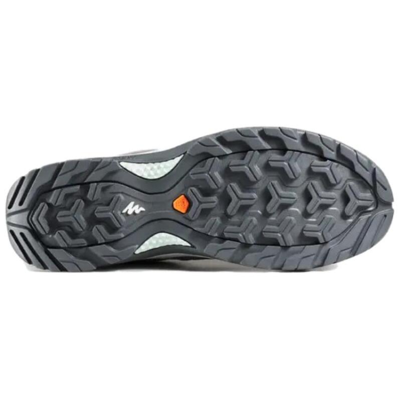 DECATHLON MH100 Mountain Hiking Shock-Absorbing Anti-Slip Abrasion Resistant Outdoor Functional Shoes Women's Grey-Green