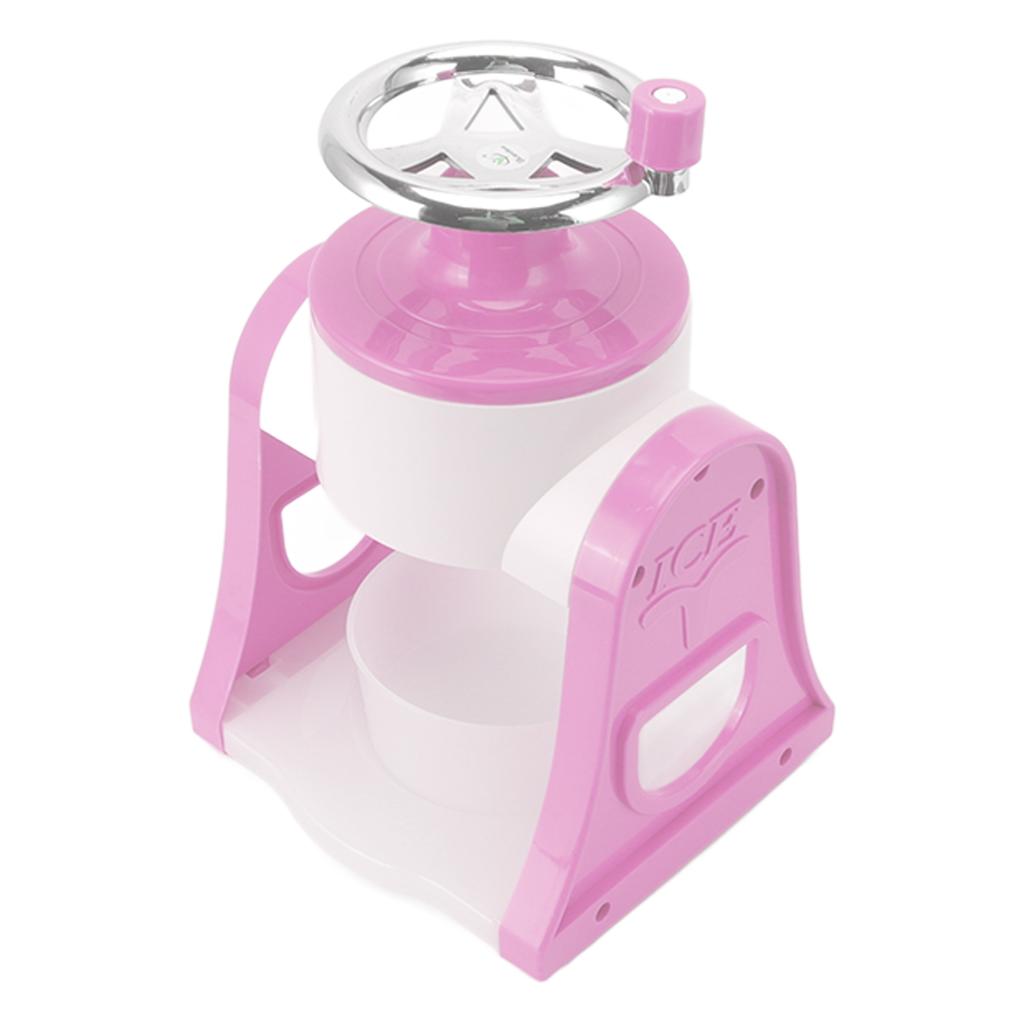 Handkurbel-Eisraspelmaschine Edelstahlklingen Sicher Tragbarer Eiszerkleinerer für Zuhause Restaurants