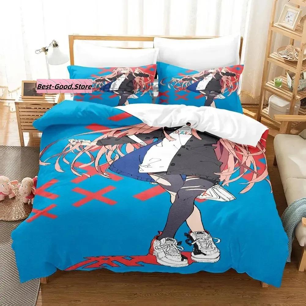 Darling In The Franxx Bedding Set Single Twin Full Queen King Size Bed Set Aldult Kid Bedroom Duvetcover Sets 3D bed sheet set